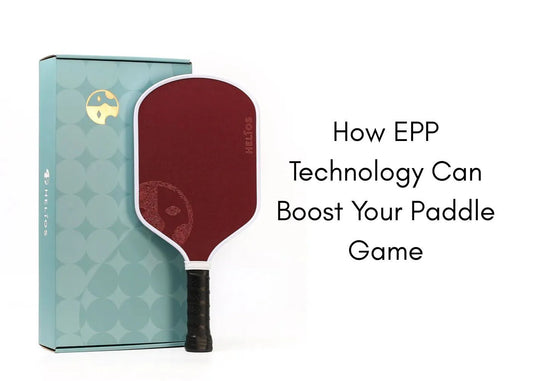 pickleball paddle featuring advanced EPP foam core technology for enhanced control and comfort
