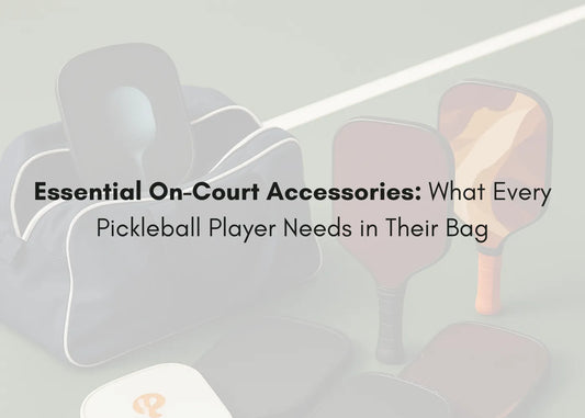 Top pickleball accessories neatly packed in a player’s court bag