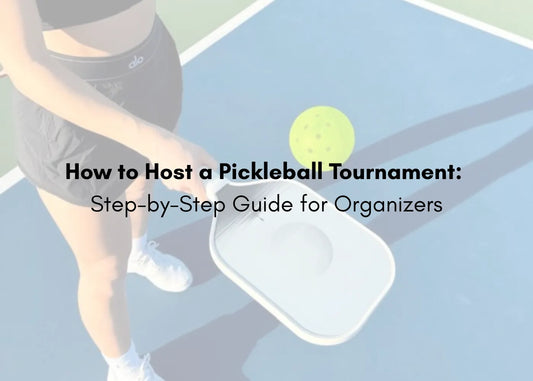 Pickleball players competing in a tournament match