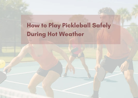pickleball on an outdoor court under the sun
