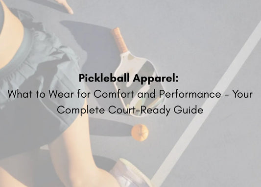  pickleball apparel mid-serve on court